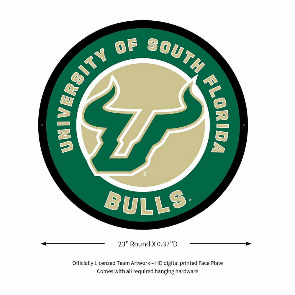 LED Wall Decor, Round, University of South Florida, Collegiate, Home