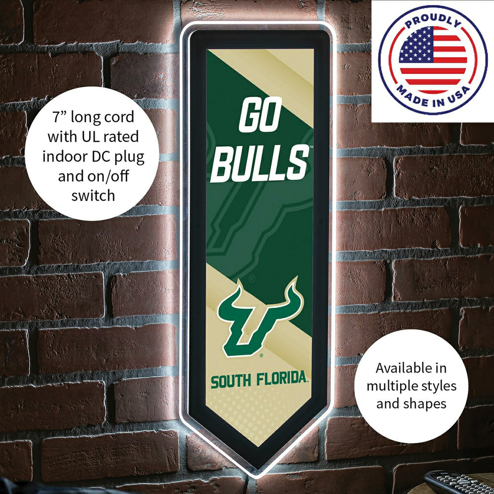LED Wall Decor, Pennant, University of South Florida, Collegiate, Home