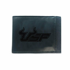 Front Pocket Wallet w/ RFID Blocking, UNIVERSITY OF SOUTH FLORIDA, Bla, Collegiate, Home