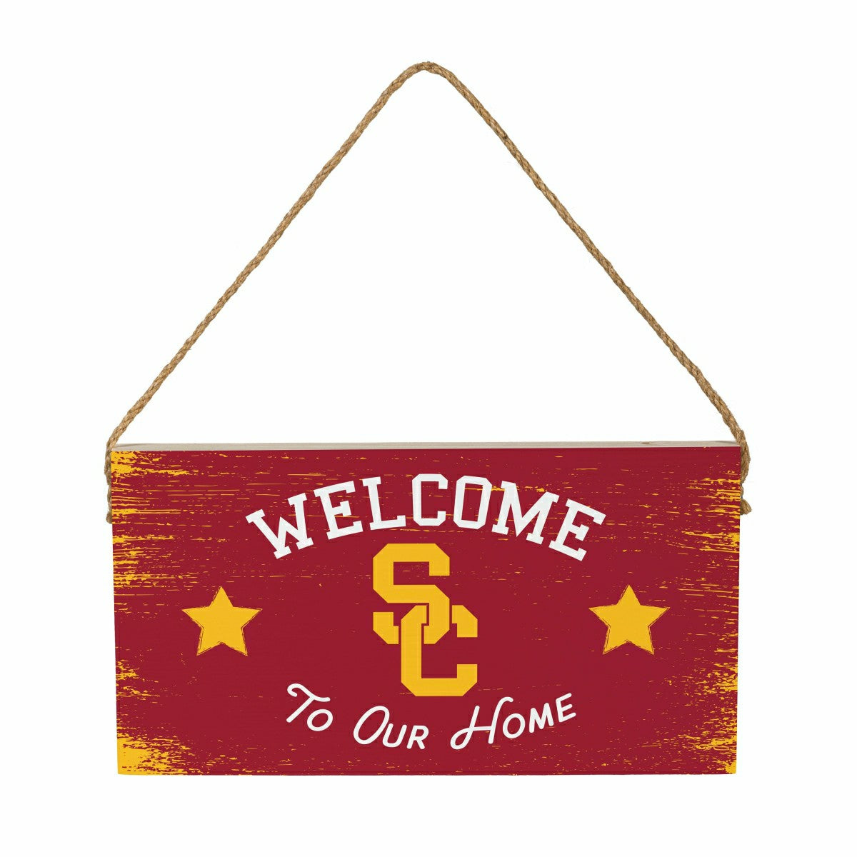 University of Southern California Wood Wall Sign, 6x11, Collegiate, Home