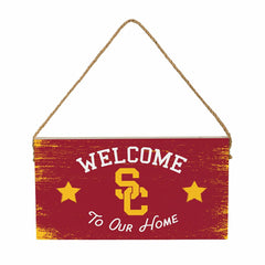 University of Southern California Wood Wall Sign, 6x11, Collegiate, Home