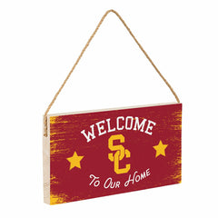 University of Southern California Wood Wall Sign, 6x11, Collegiate, Home