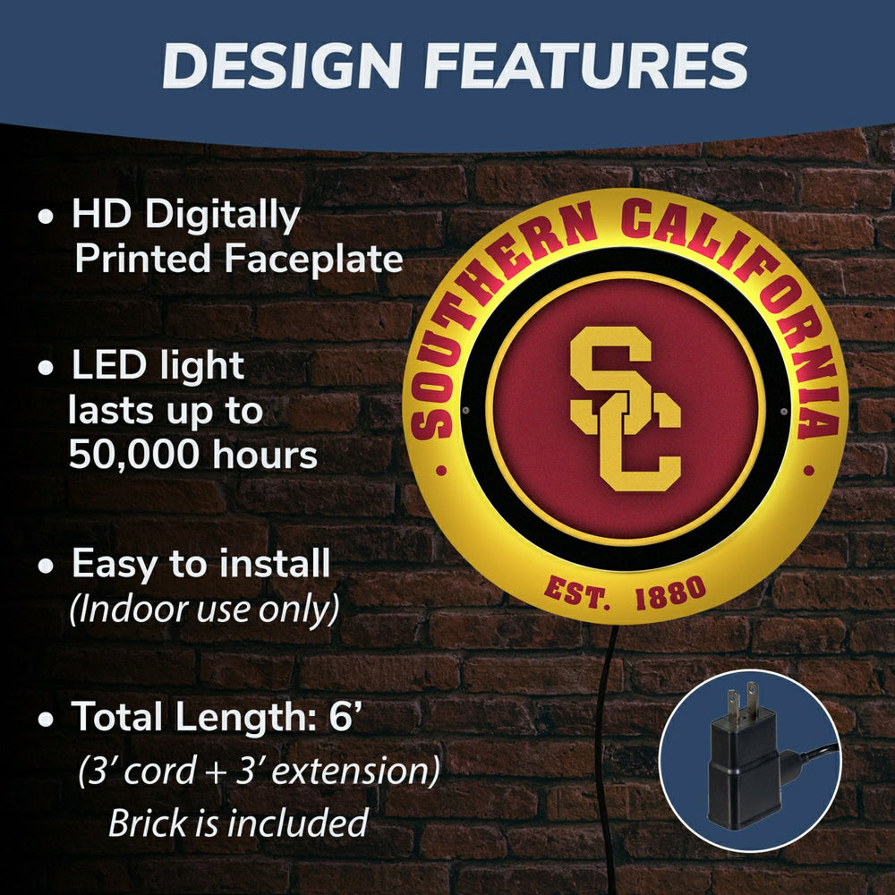 University of Southern California, Metal Lite, Round, Collegiate