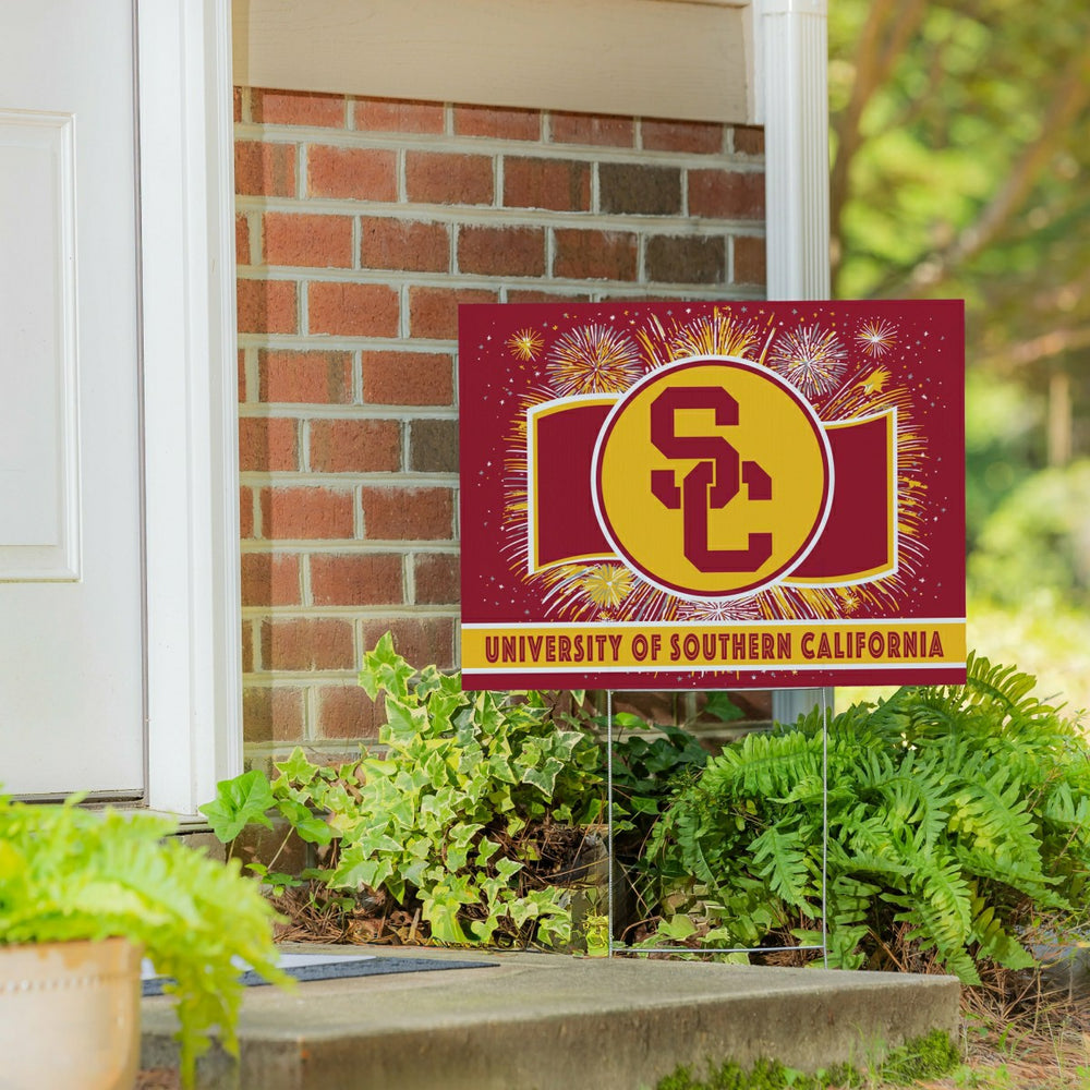 University of Southern California Yard Sign, Patriotic, Collegiate, Home