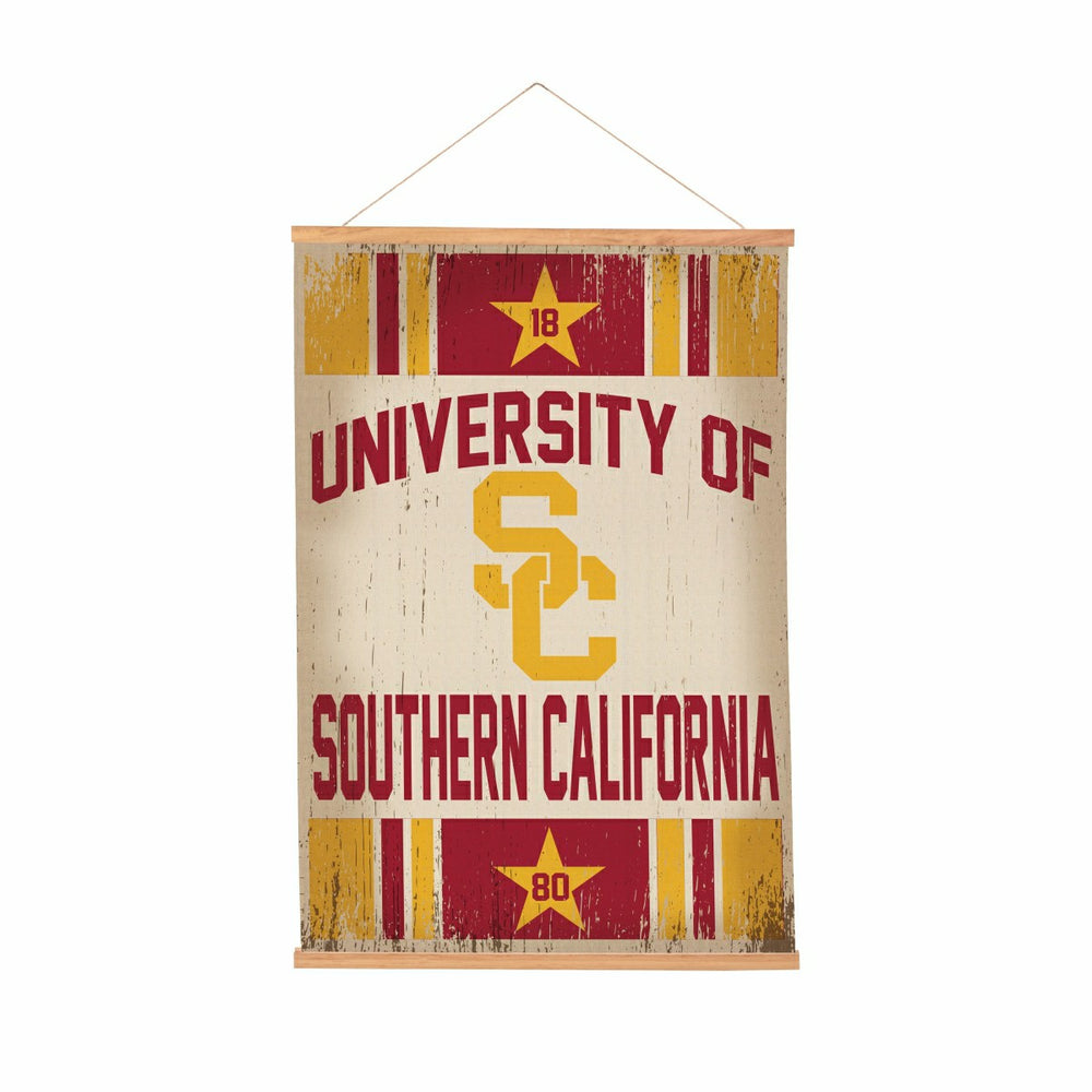 University of Southern California, Canvas Wall Tapestry, Medium, 36x24, Collegiate, Home