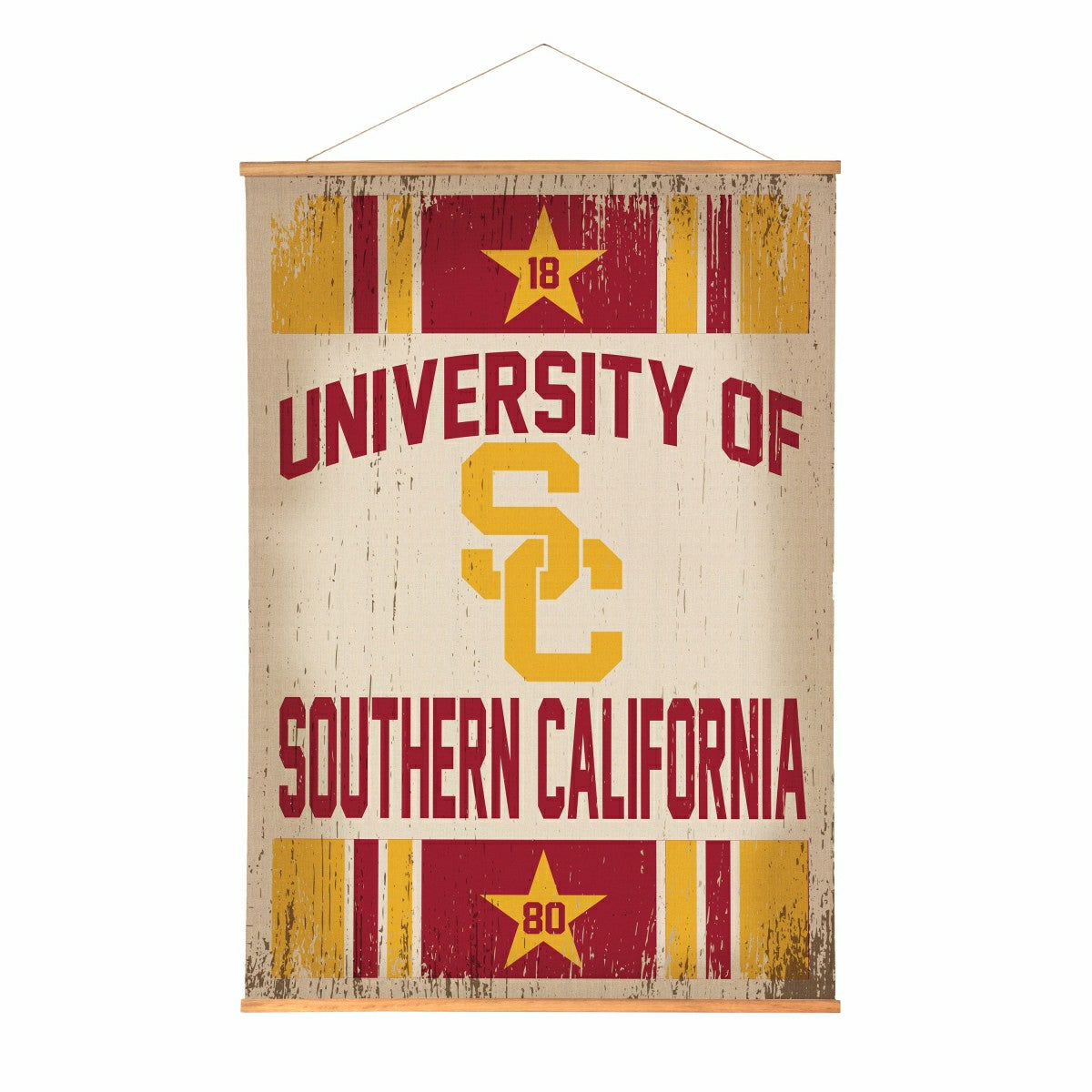University of Southern California, Canvas Wall Tapestry, Large, 54x36, Collegiate, Home