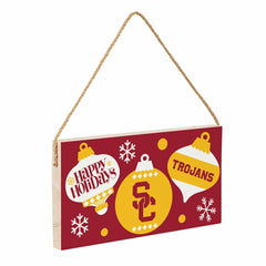 University of Southern California Holiday Wood Wall Sign, 6x11, Collegiate, Home