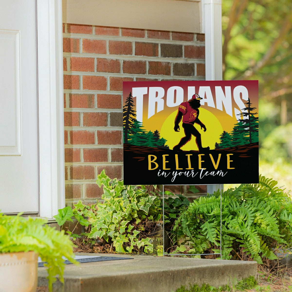 University of Southern California Yard Sign, Bigfoot, Collegiate, Home