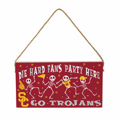 University of Southern California Halloween Wood Wall Sign, 6x11, Collegiate, Home