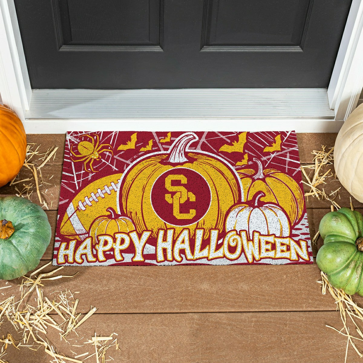 University of Southern California Halloween PVC Mat, 28"x16", Collegiate