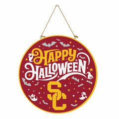 University of Southern California Halloween Round Door Décor with Hang, Collegiate, Home