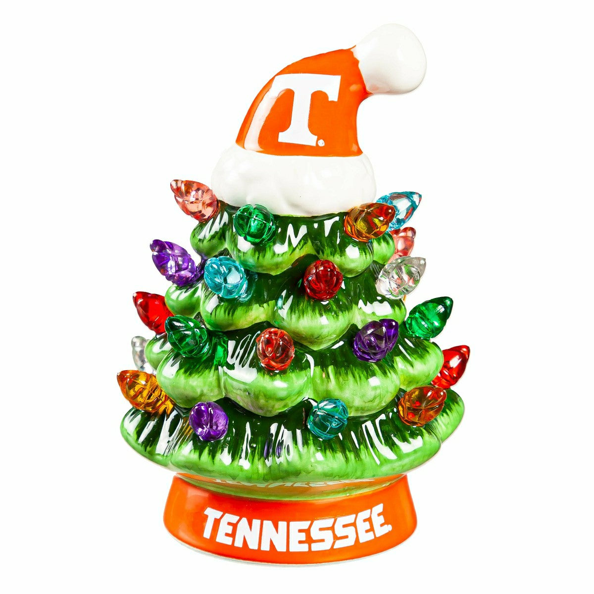 4" Mini LED Tabletop Christmas Tree, Set of 2, University of Tennessee, Collegiate, Home