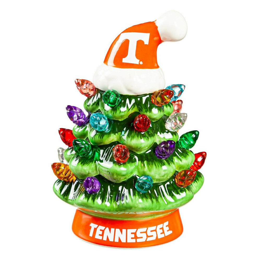 4" Mini LED Tabletop Christmas Tree, Set of 2, University of Tennessee, Collegiate, Home
