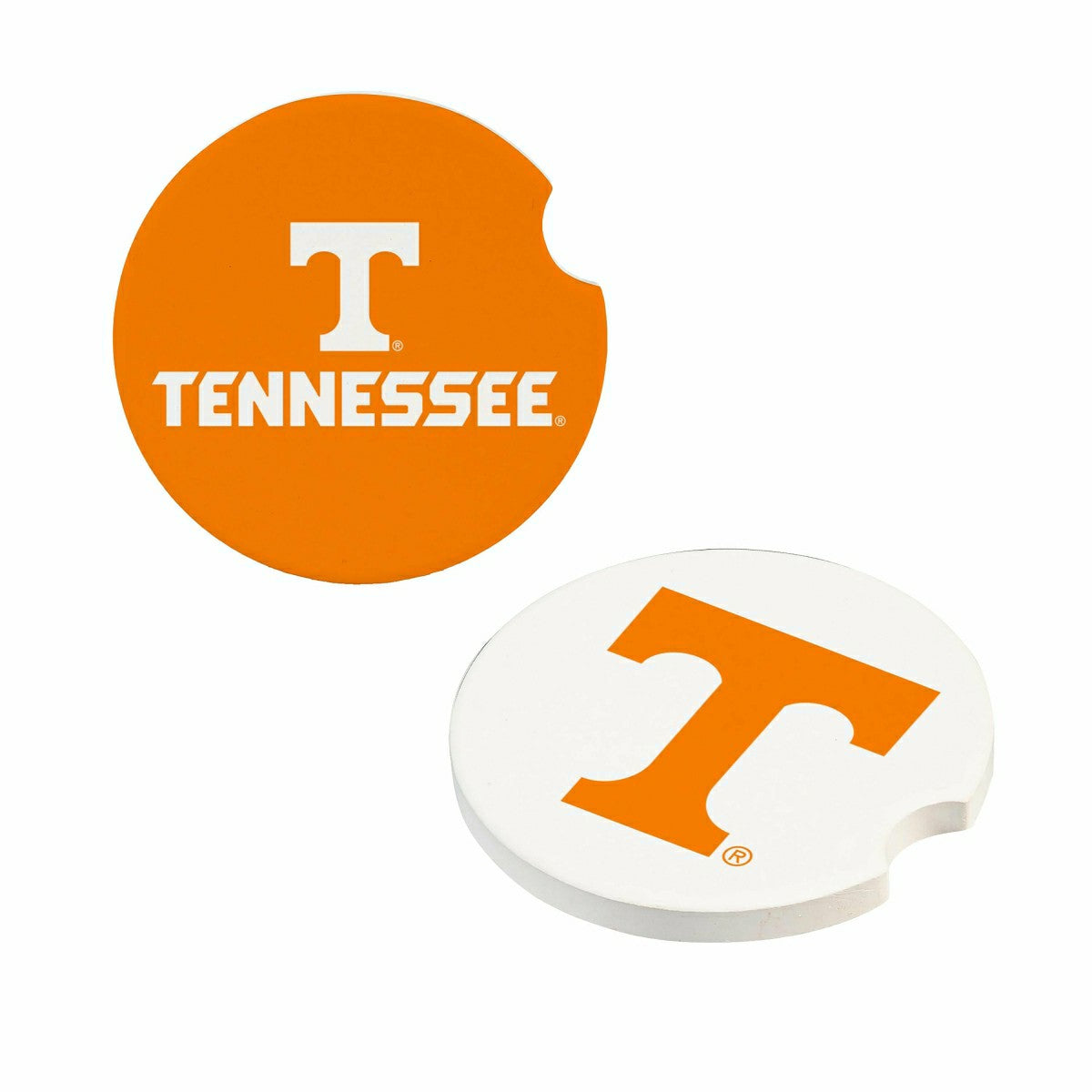 University of Tennessee Car Coaster Set, 2pc, Collegiate, Home