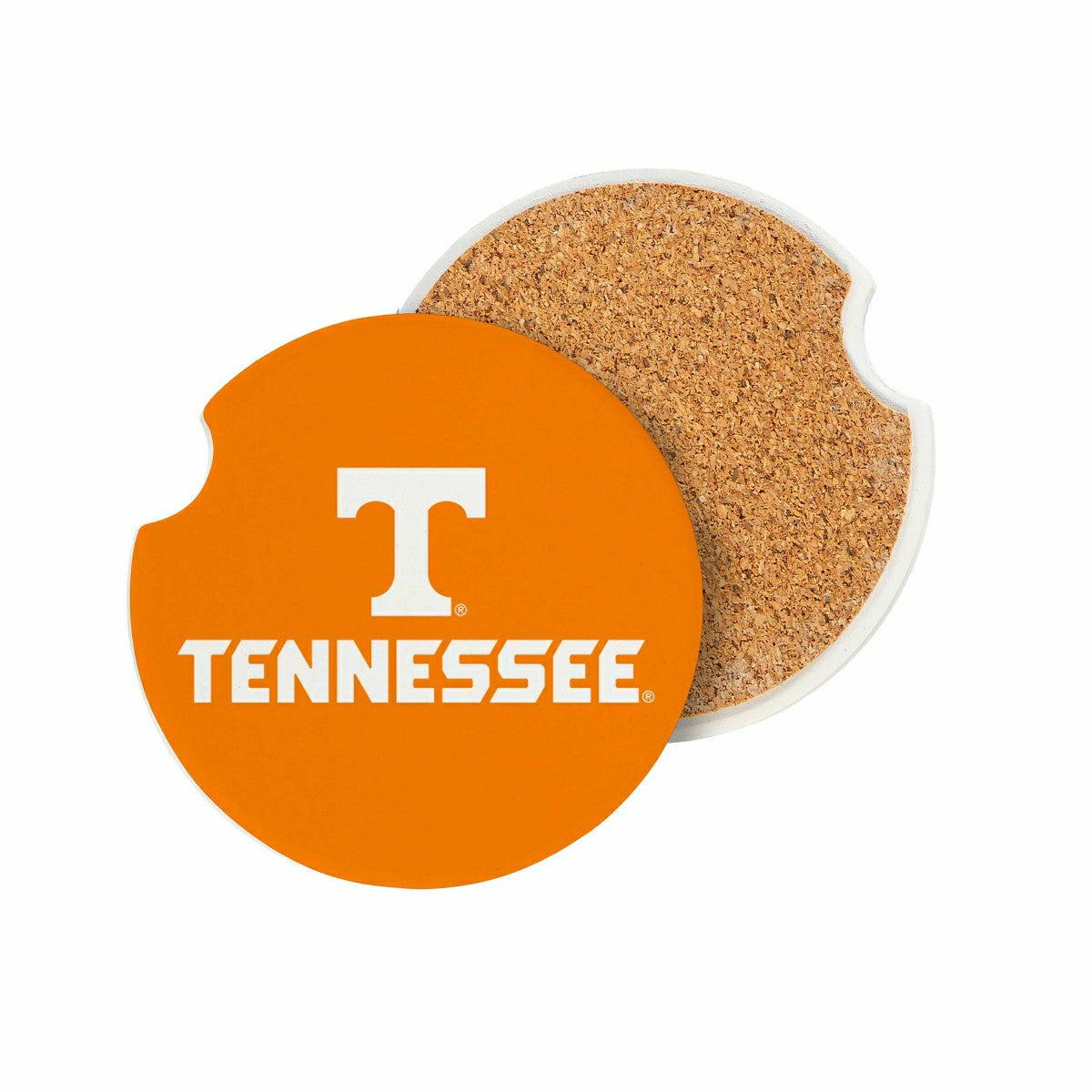 University of Tennessee Car Coaster Set, 2pc, Collegiate, Home