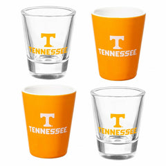 University of Tennessee 4-Piece Ceramic and Glass 2oz. Shot Glass Set, Collegiate, Home