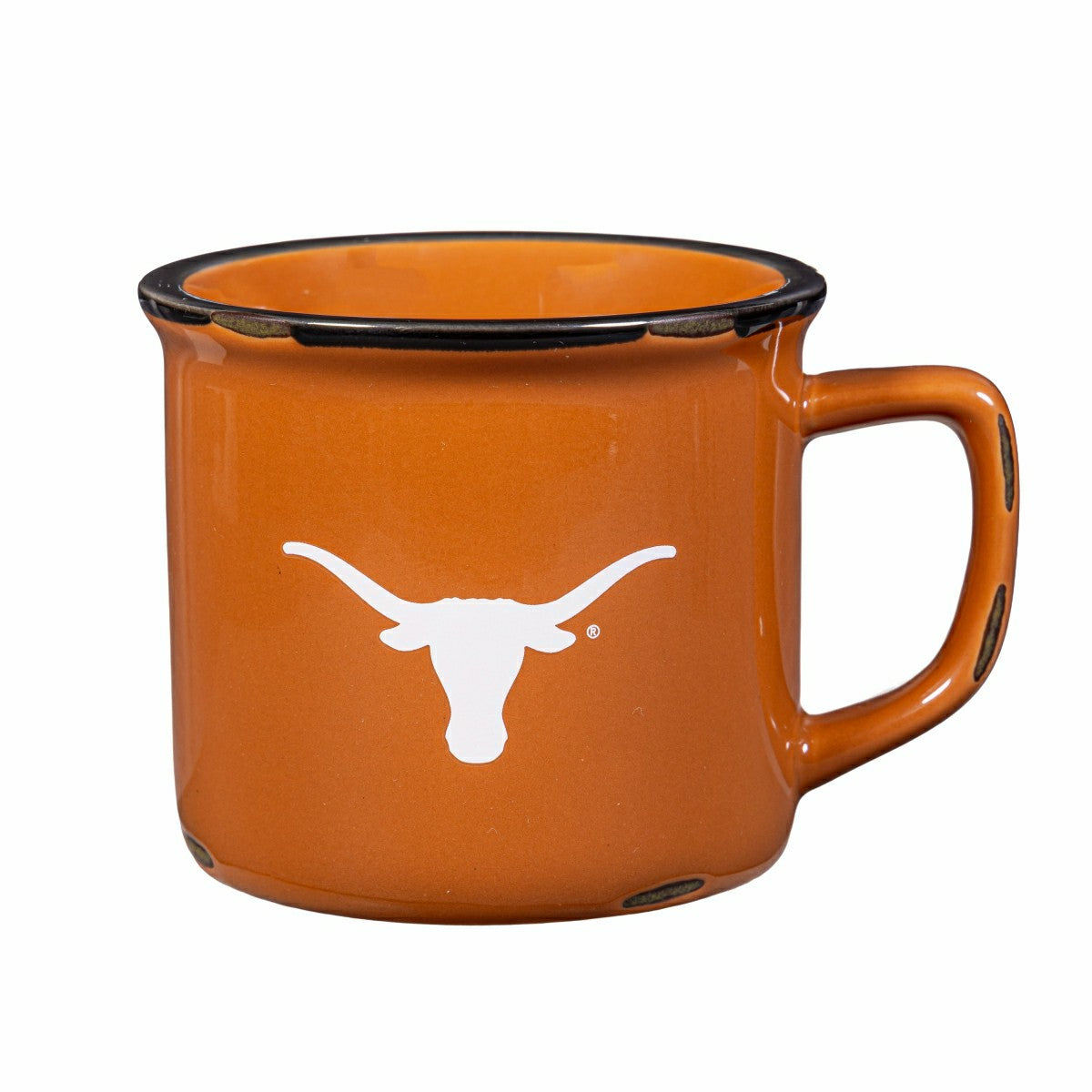 University of Texas Ceramic Camp Cup with Enamel Finish, 14oz, Collegiate, Home