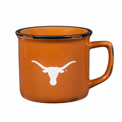 University of Texas Ceramic Camp Cup with Enamel Finish, 14oz, Collegiate, Home