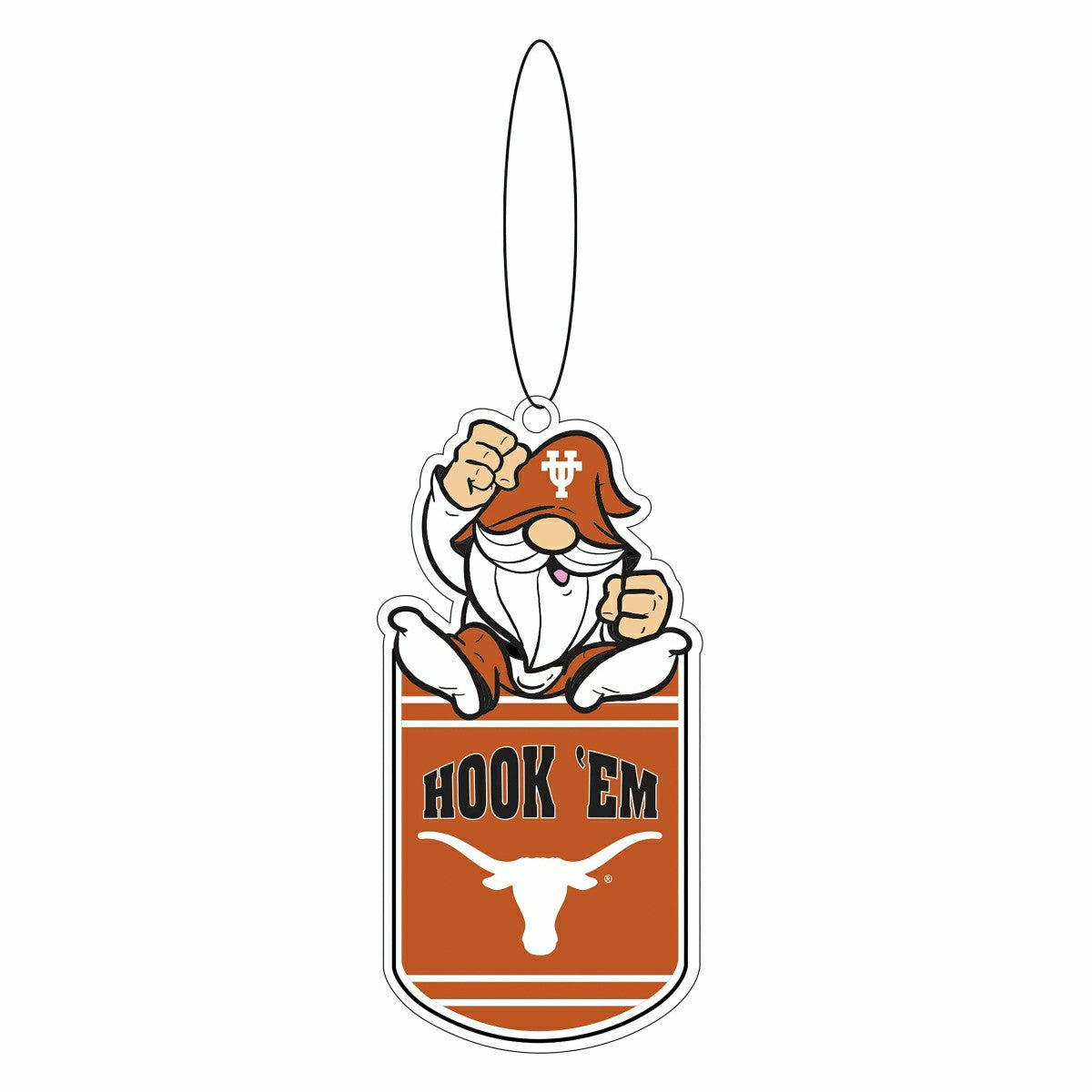 University of Texas Gift Tag Ornament, Gnome Fan, Collegiate, Home