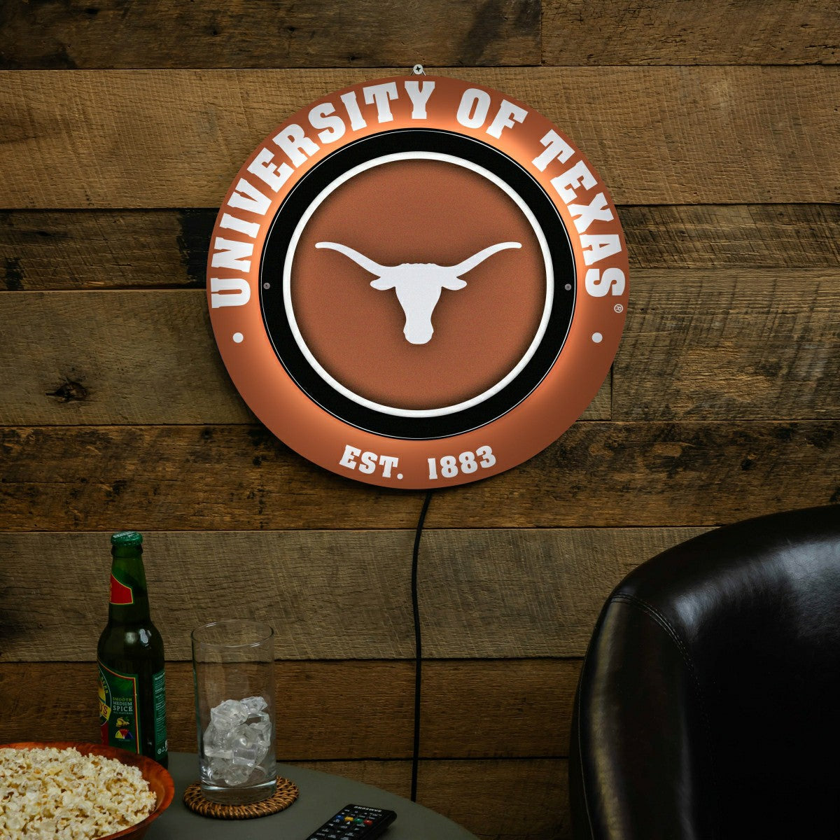 University of Texas, Metal Lite, Round, Collegiate