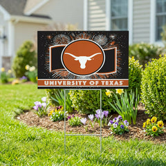 University of Texas Yard Sign, Patriotic, Collegiate, Home