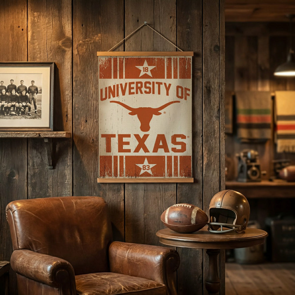 University of Texas, Canvas Wall Tapestry, Medium, 36x24, Collegiate, Home