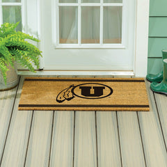 University of Utah Large One Color Coir Mat, 36"x24", Collegiate