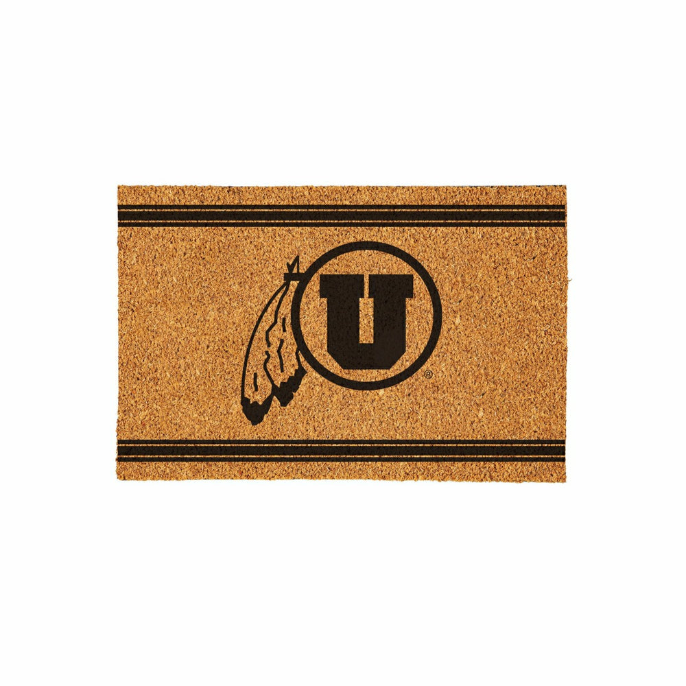 University of Utah Large One Color Coir Mat, 36"x24", Collegiate