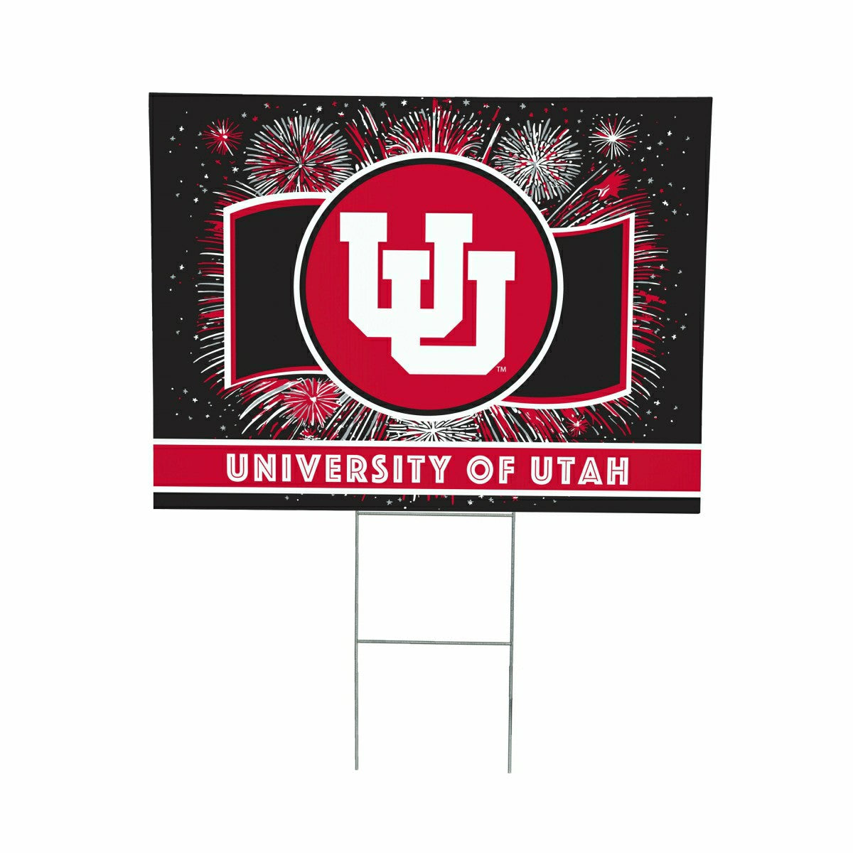 University of Utah Yard Sign, Patriotic, Collegiate, Home