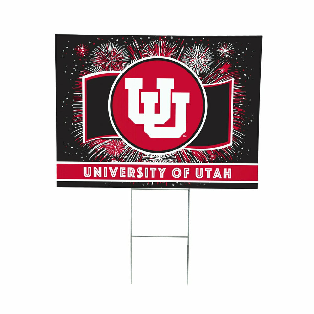 University of Utah Yard Sign, Patriotic, Collegiate, Home