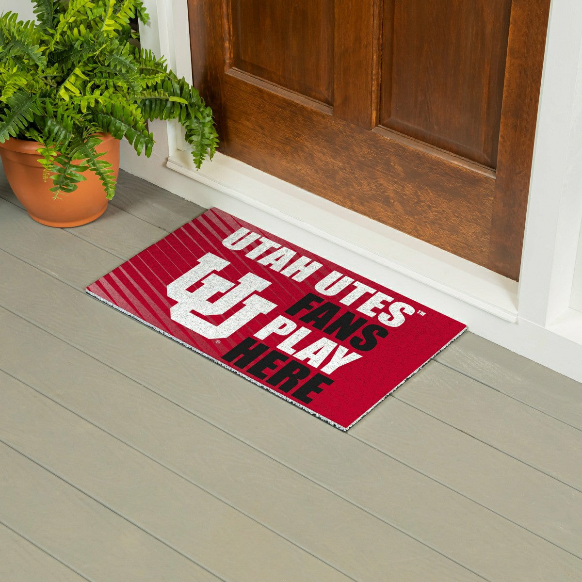 University of Utah Fan Mat, 28"x16", Collegiate