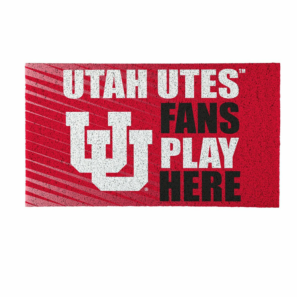 University of Utah Fan Mat, 28"x16", Collegiate