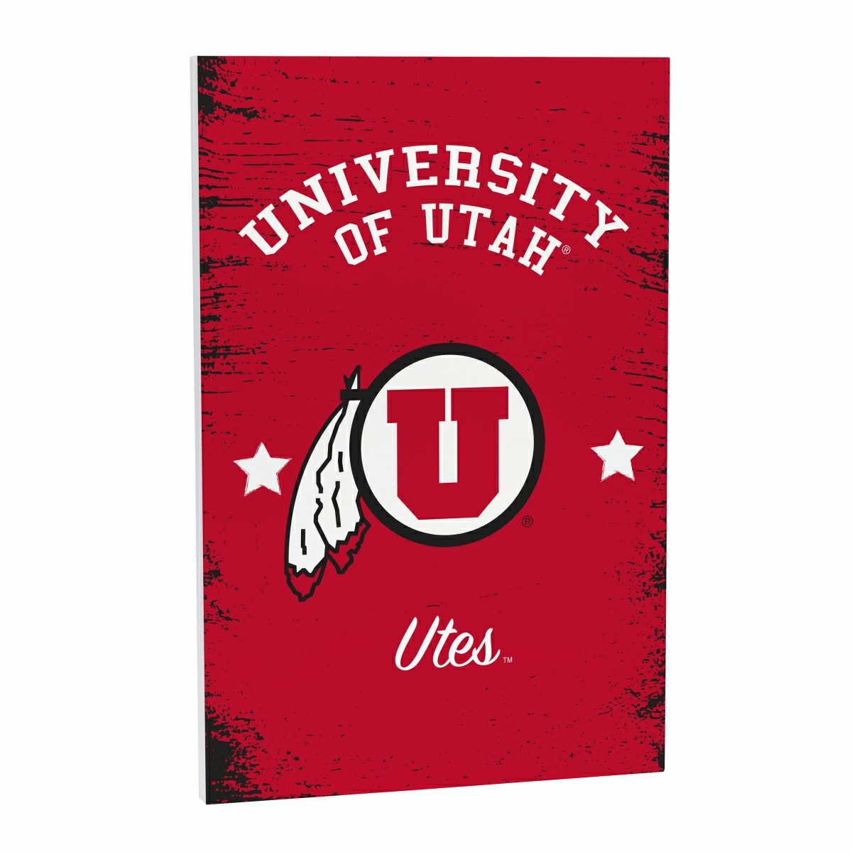 University of Utah Wood Wall Sign, 16x24, Collegiate, Home