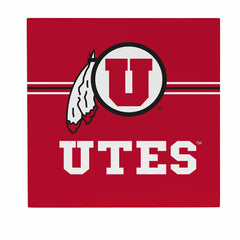 University of Utah Wood Wall Sign, 12x12, Collegiate, Home