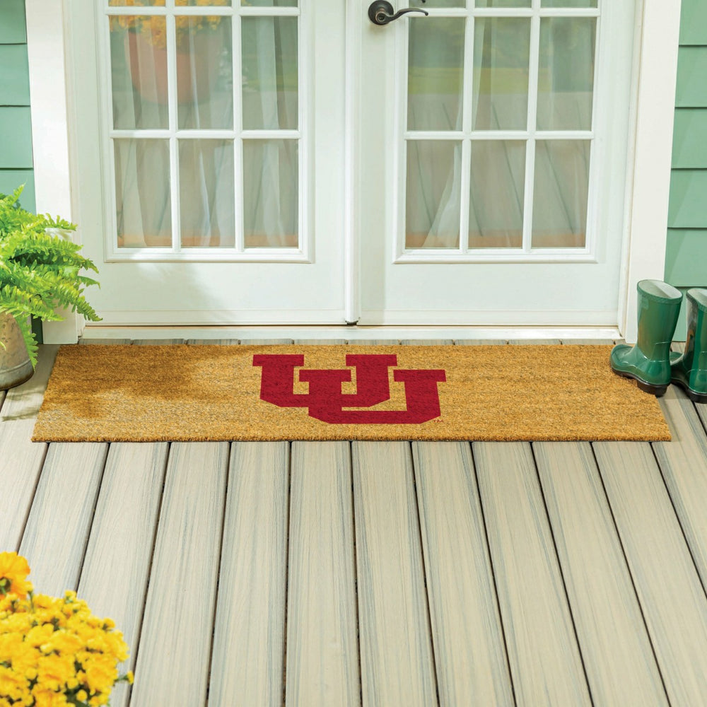 University of Utah Extra Large Full Color Coir Mat, 60"x24", Collegiate