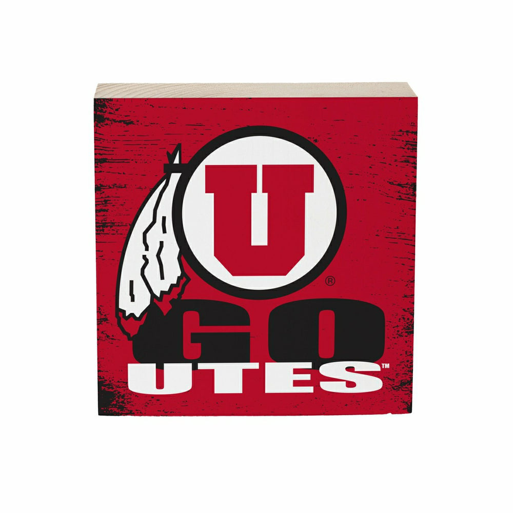University of Utah Plock, Down Home Fans, 6x6, Collegiate, Home