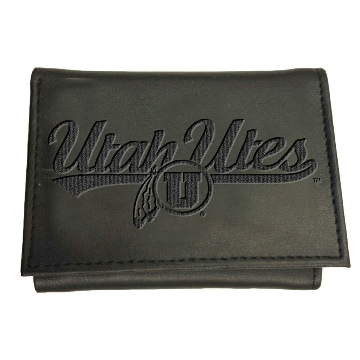 University of Utah, Tri-Fold Wallet, Black, Collegiate, Home