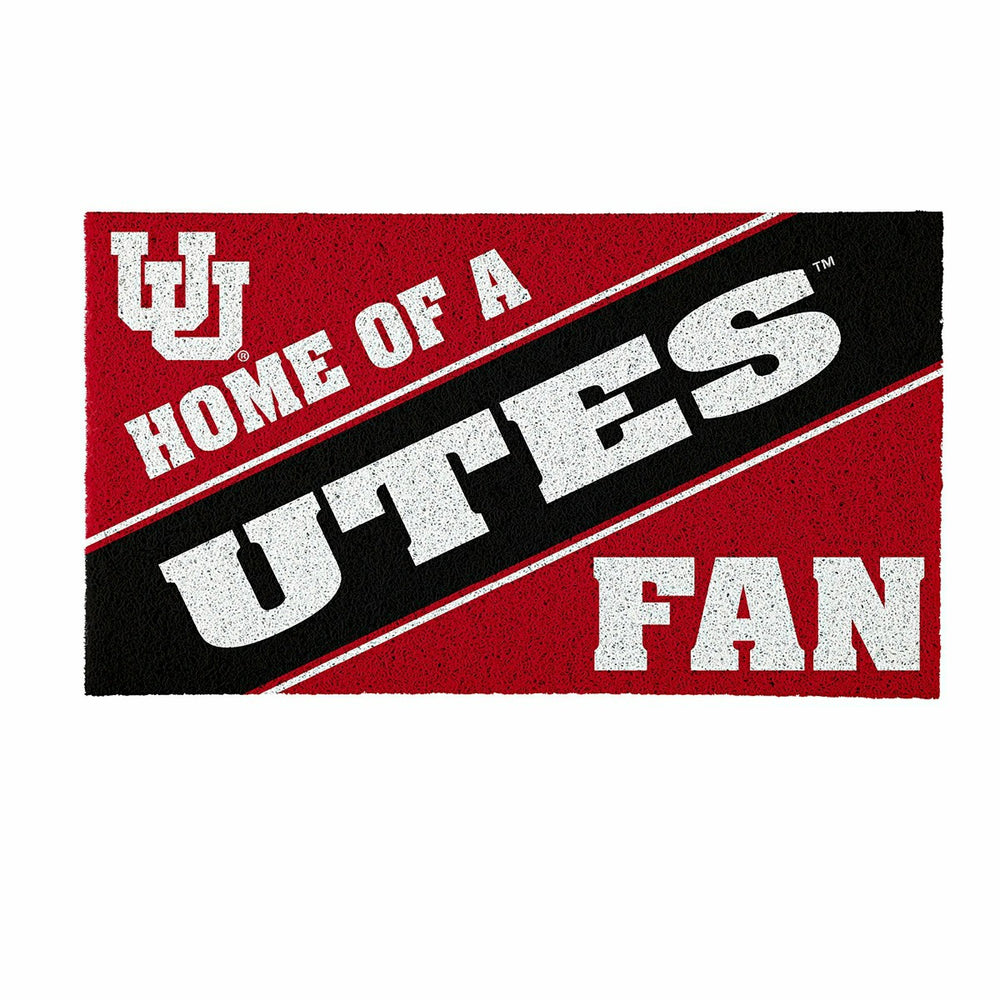 University of Utah, PVC Mat COLOR, Home of a Fan, Collegiate
