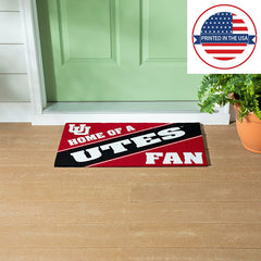 University of Utah, PVC Mat COLOR, Home of a Fan, Collegiate