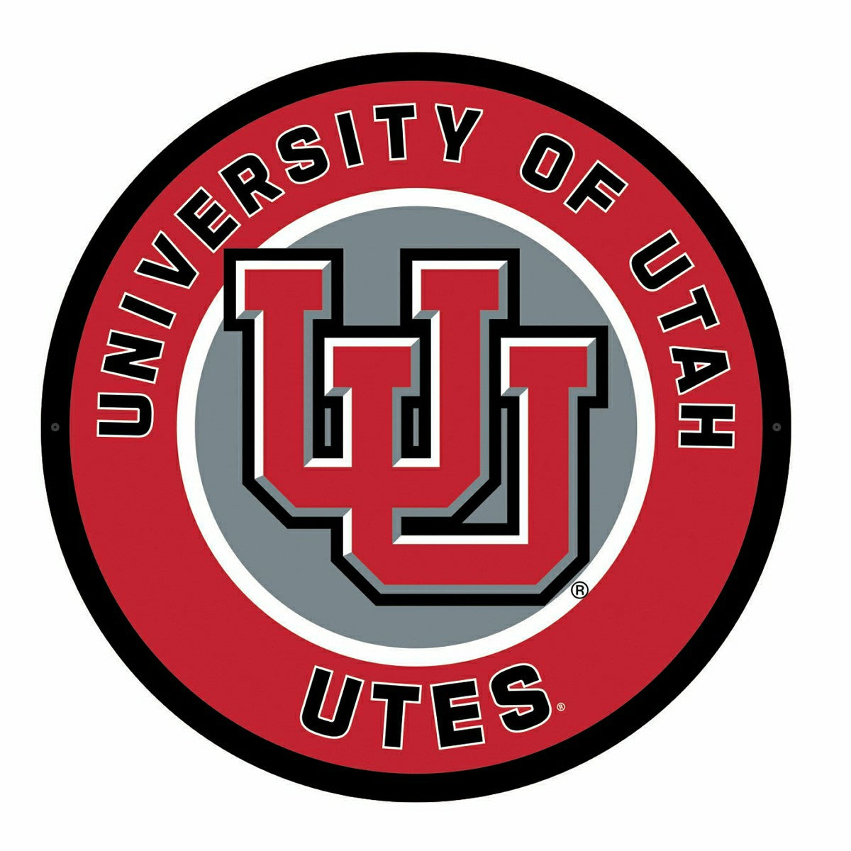 LED Wall Decor, Round, University of Utah, Collegiate, Home