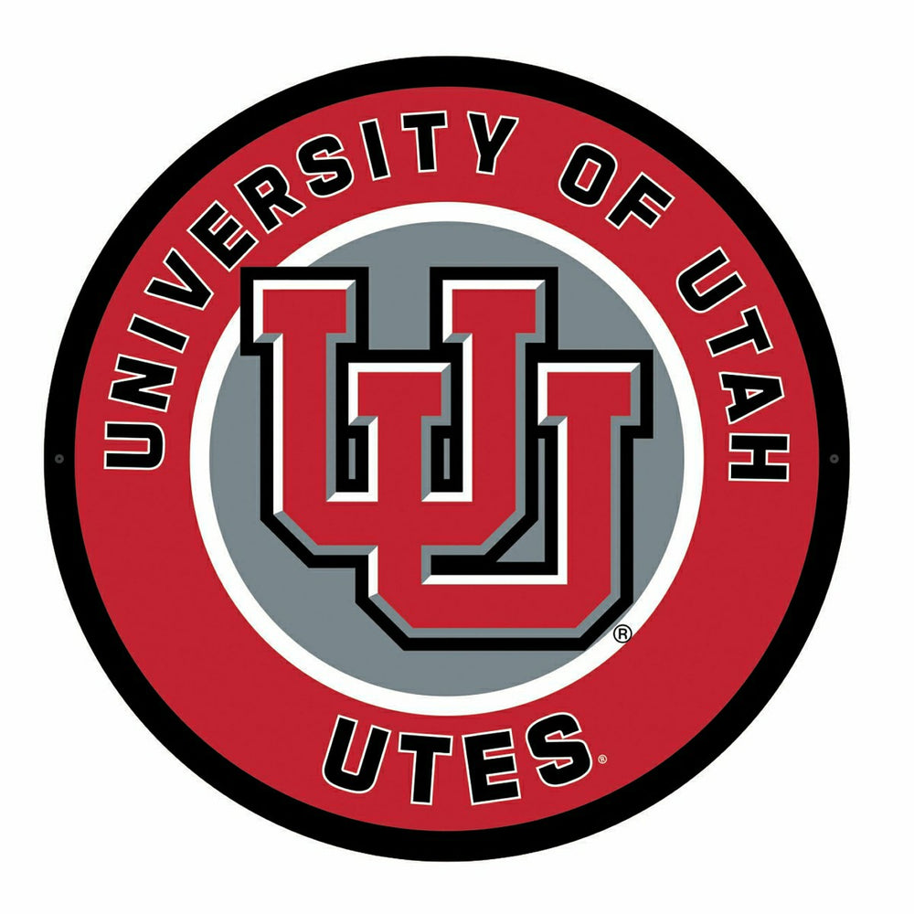 LED Wall Decor, Round, University of Utah, Collegiate, Home