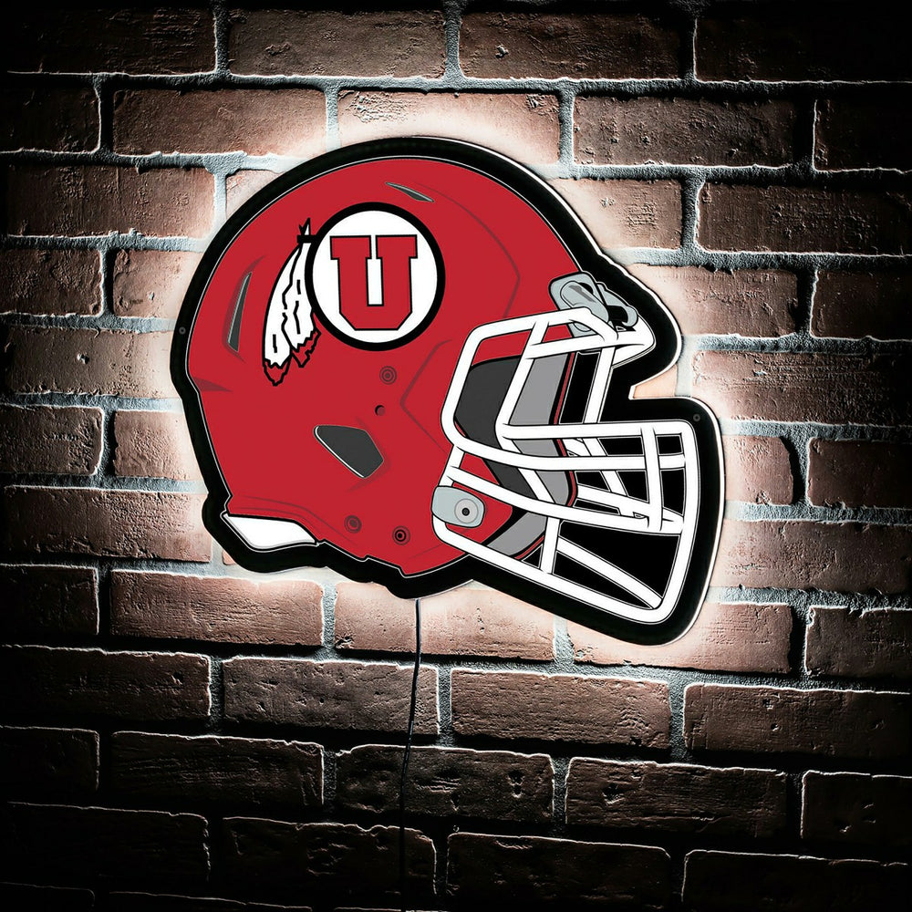 LED Wall Decor, Helmet, University of Utah, Collegiate, Home