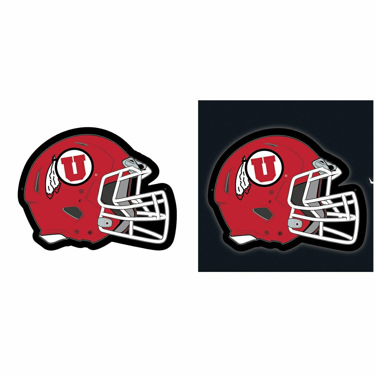 LED Wall Decor, Helmet, University of Utah, Collegiate, Home