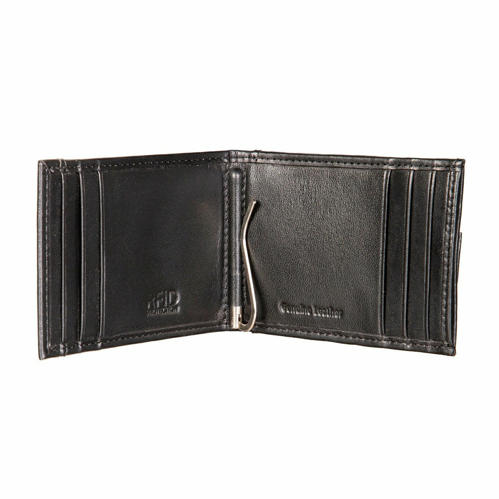 Front Pocket Wallet w/ RFID Blocking, University of Utah, Black, Collegiate, Home