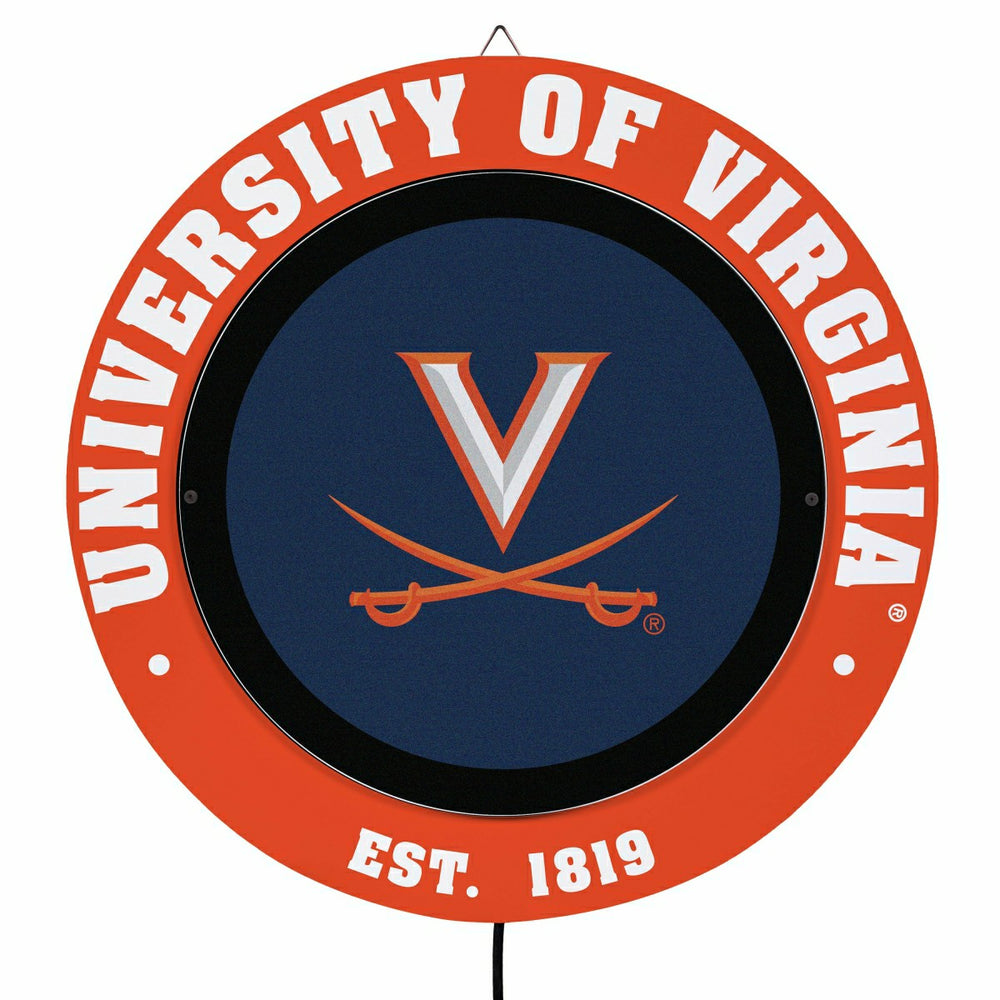 University of Virginia, Metal Lite, Round, Collegiate
