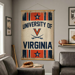 University of Virginia, Canvas Wall Tapestry, Large, 54x36, Collegiate, Home