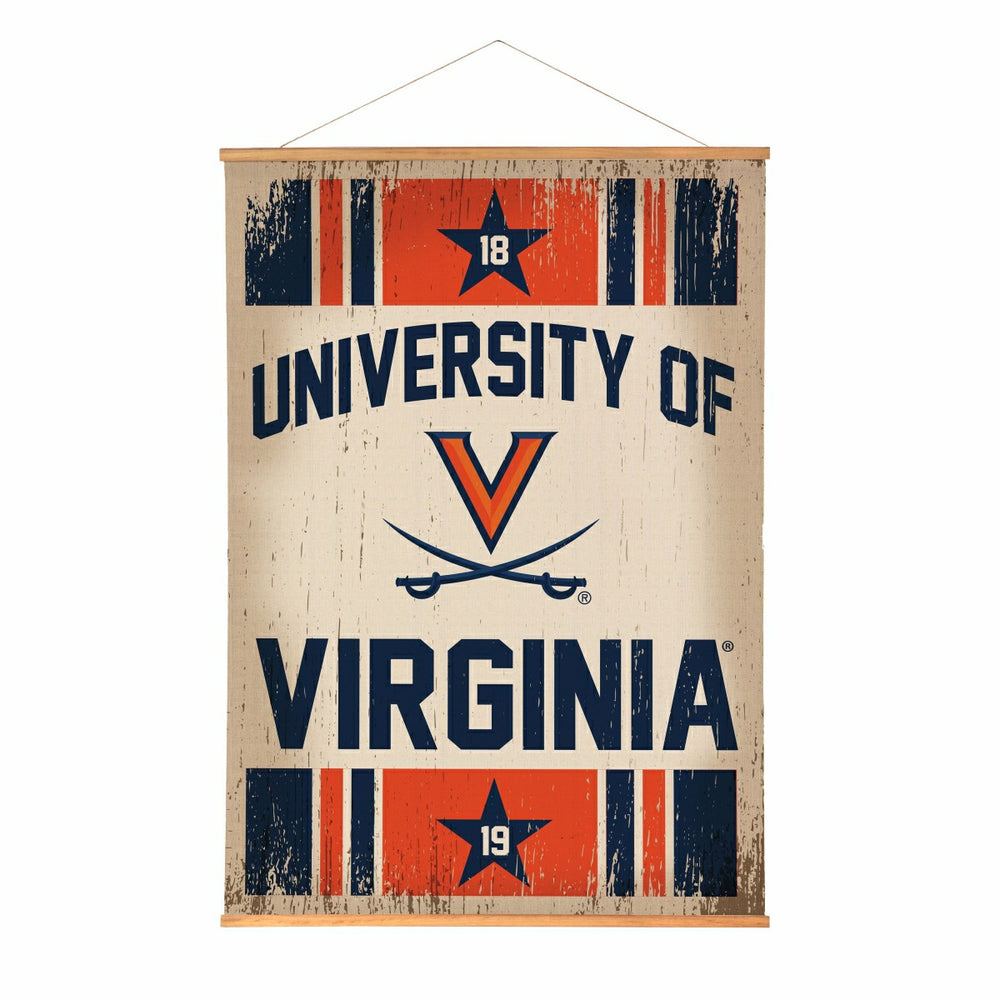 University of Virginia, Canvas Wall Tapestry, Large, 54x36, Collegiate, Home