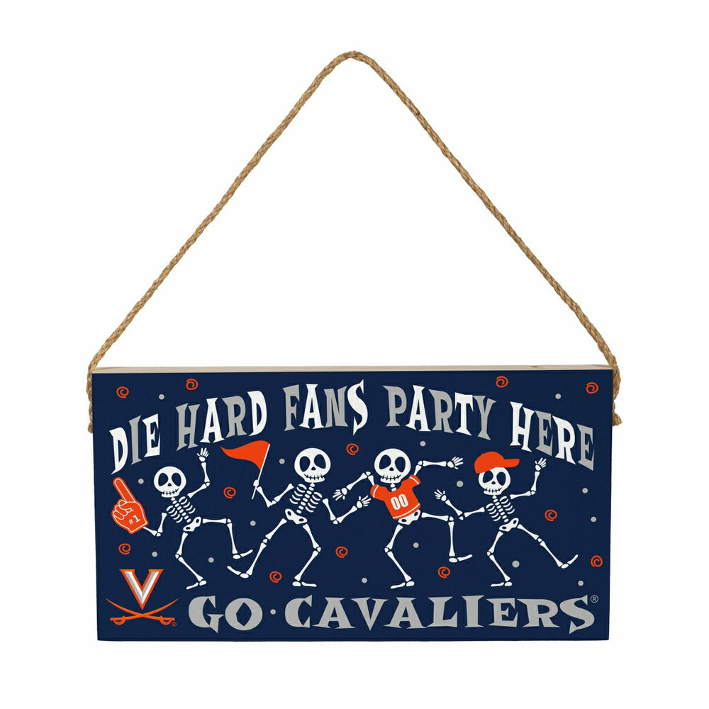 University of Virginia Halloween Wood Wall Sign, 6x11, Collegiate, Home