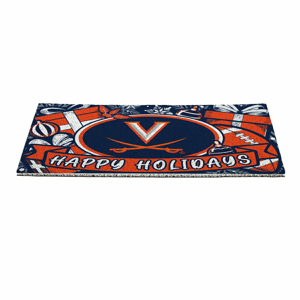 University of Virginia Holiday PVC Mat, 28"x16", Collegiate