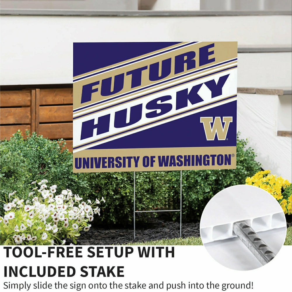 University of Washington Coroplast Yard Sign, Future Student, Collegiate, Home